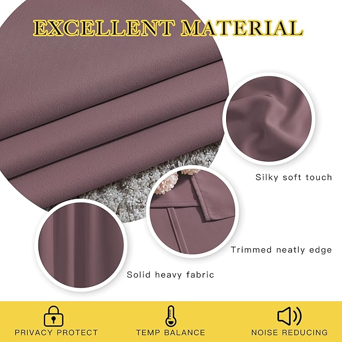 NICETOWN Patio Blackout Curtain Panels - Image 4