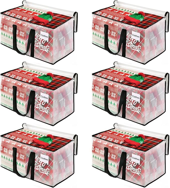 BlissTotes Moving Bags, 125L 6-Pack Storage Bags, Moving Boxes | Moving Box by BlissTotes