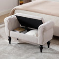 Storage Bench for End of Bed Bedroom, 39.7" Modern Ottoman Bench by ORIRSNUG