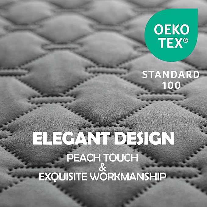 gogobunny 100% Double-Sided Waterproof Dog Bed Cover Pet Blanket Sofa Couch Furniture Protector for Puppy Large Dog Cat, Reversible (82x120 Inch (Pack of 1), Dark Grey/Light Grey)