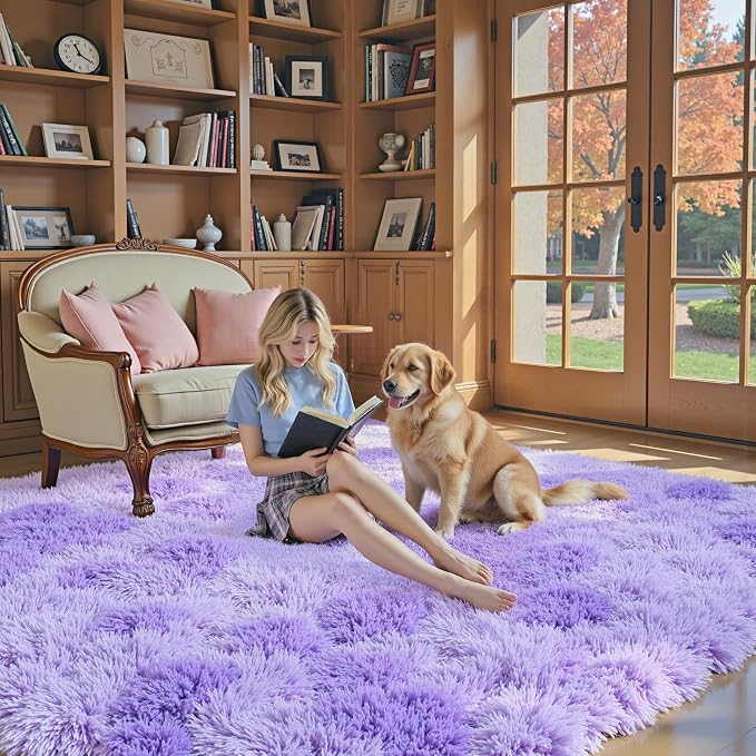 Area Rugs 10x14 for Living Room, Upgrade Fuzzy Plush Carpet for Bedroom Dorm - Image 8