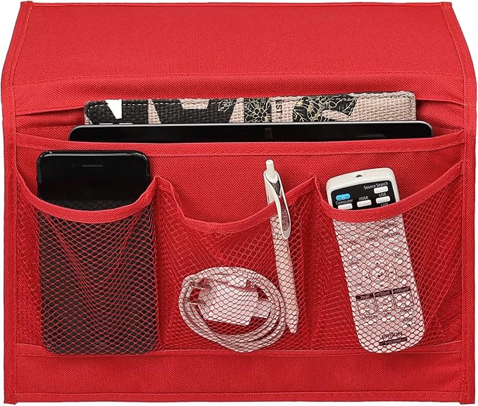 Surblue Bedside Caddy 4 Pockets Bedside Storage Organizer - Image 2