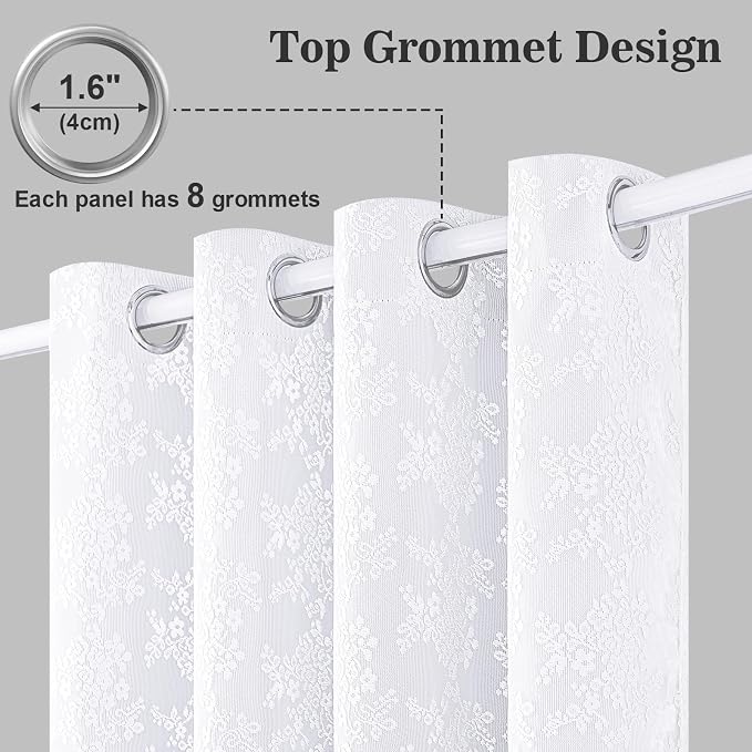 Yinhua Double Layer White Curtains - Image 5