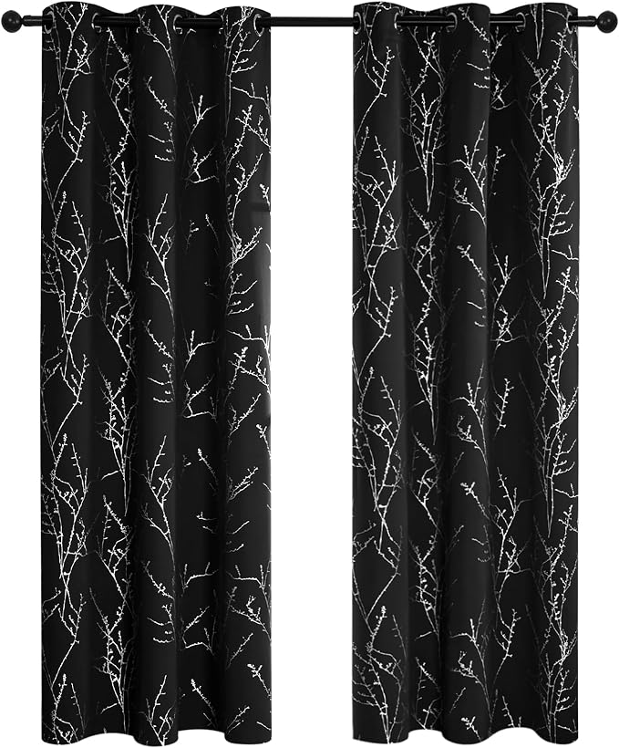 Deconovo Living Room Curtains 72 Inches Long, Thermal Insulated, Room Darkening - Image 2