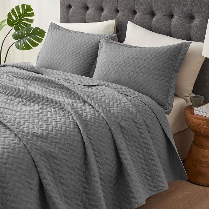 Hansleep Grey Quilt King Size - Image 3