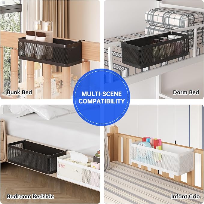 Bedside Caddy Shelf for Bunk Bed, L11in*W4.9in*H3.93in | For Bunk Bed, Office - Image 6