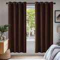 Deconovo Blackout Curtains for Bedroom and Living Room 72 Inches Long | Black by Unknown