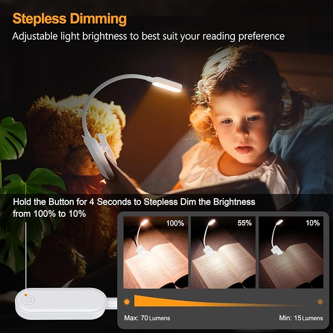 Gritin 16 LED Rechargeable Book Light - Image 3