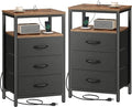 Huuger Nightstands Set of 2, Nightstand by Huuger