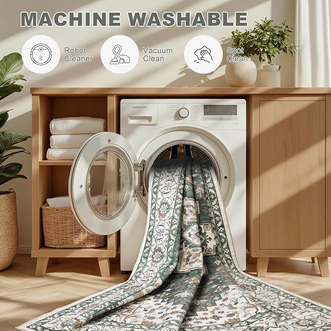 8x10 Area Rugs Living Room: Washable Rug - Image 8