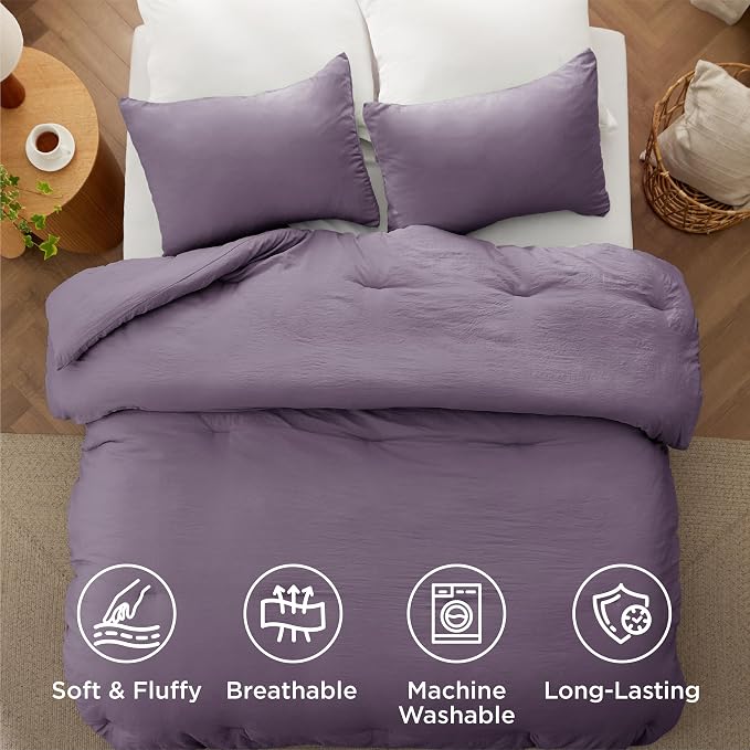 Bedsure Queen Comforter Set, 3 Pieces GentleSoft™ Bed Set, 1 Lightweight - Image 4