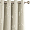Deconovo Curtains for Living Room, Pattern Blackout Curtains 108 Inch Long | by Unknown