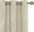 Deconovo Curtains for Living Room, Pattern Blackout Curtains 96 Inches Long | by Unknown