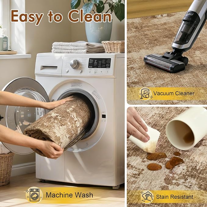 6x9 Ft Large Area Rugs for Living Room, Soft Non-Slip Washable Rugs Modern - Image 8