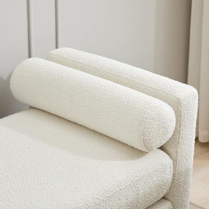 RuiSiSi Elegant Upholstered End of Bed Bench, Daybed Ottoman - Image 3
