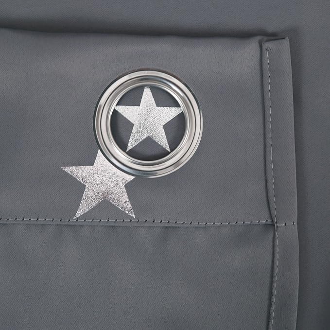 Deconovo Light Grey Blackout Curtains 2 Panel Set - Image 9