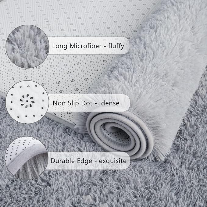 Chicrug Soft 2x10 Runner Rug for Bedroom Living Room Plush Fluffy Rug | Shag - Image 6