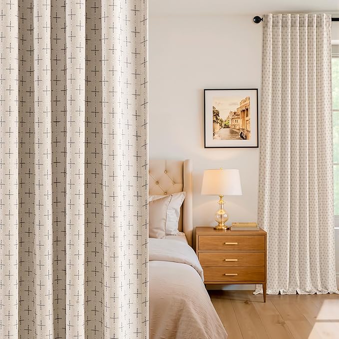 MIULEE 100% Blackout Decorative Linen Curtains by MIULEE