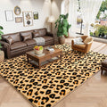 Soft Leopard Rugs for Bedroom Living Room, 4x6 Cheetah Print Rug | Fluffy by AmeareaDirect