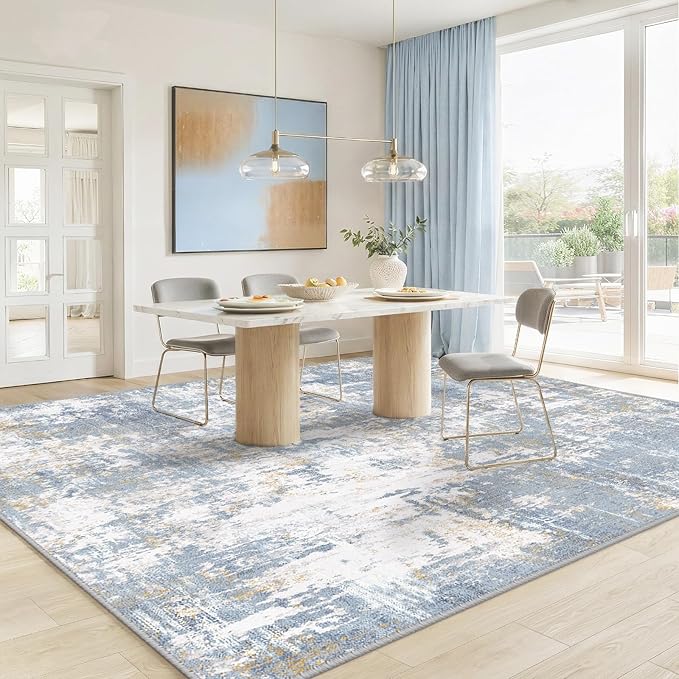 RELEANY Washable 8'x10' Abstract Area Rug - Image 2