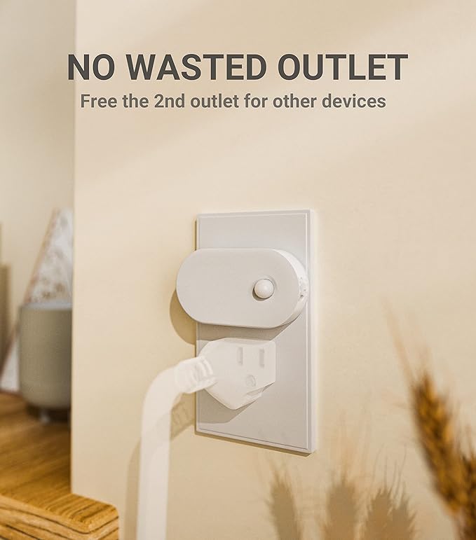 Lyridz Plug in Night Light with Motion Sensor, Smart Warm White LED Nightlights with 1-120LM Stepless Adjustable Brightness for Bathroom, Bedroom, Kitchen, Stairs, Hallway, 6 Pack