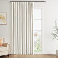 Extra Wide 100% Blackout Linen Curtains by Joywell