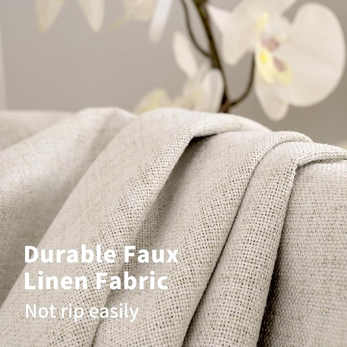 YoungsTex Linen Blackout Curtains 84 Inch Length - Image 5