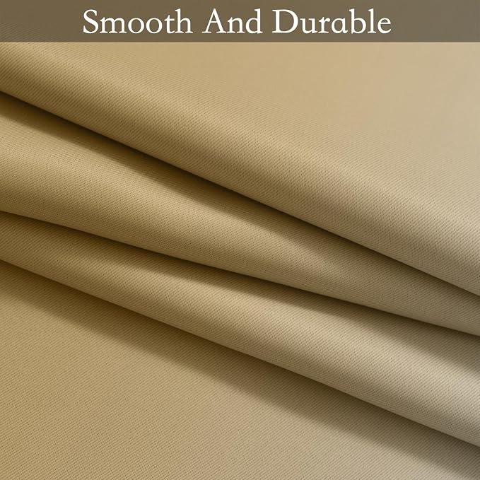 SimpleHome Ombre Beige to Grey White Curtains - Image 7