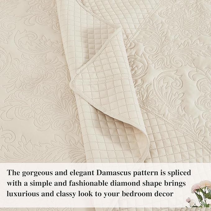 Oversized King Bedspread 138x122, California King Quilt - Image 5