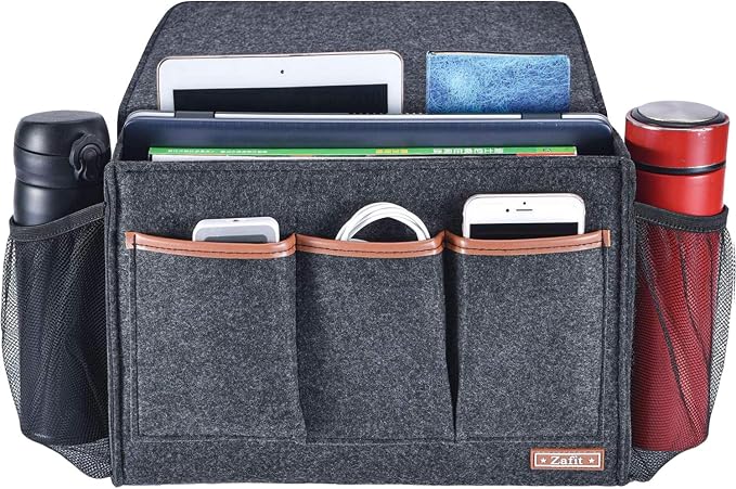 Zafit Bedside Caddy, Large Size Storage Organizer - Image 2