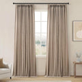 Topfinel 102 Inches Long Linen Blackout Curtains, Floor to Ceiling Pinch by Topfinel