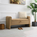 Modern Teddy Fabric Bed End Bench by Unknown