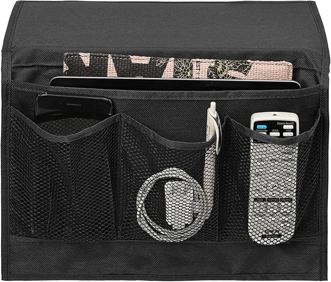 Surblue Bedside Caddy 4 Pockets Bedside Storage Organizer - Image 2