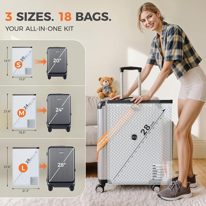 18-Pack Travel Vacuum Bags - Image 4