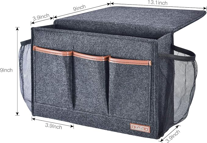Zafit Bedside Caddy, Large Size Storage Organizer - Image 3
