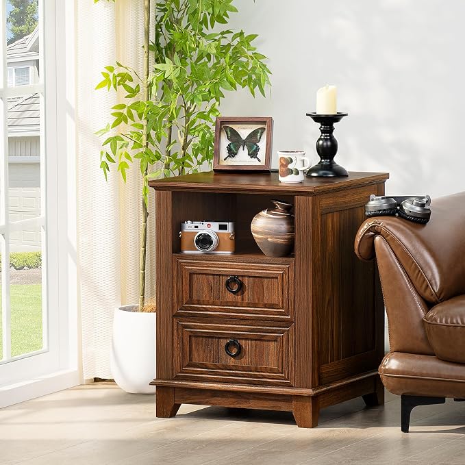 Joaxswe 18" Farmhouse Nightstand - Image 7