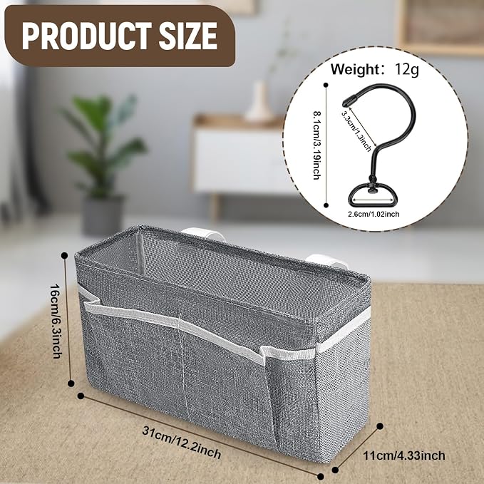 Bedside Caddy, Bedside organizer, Hanging Organizers | Storage Bags - Image 5