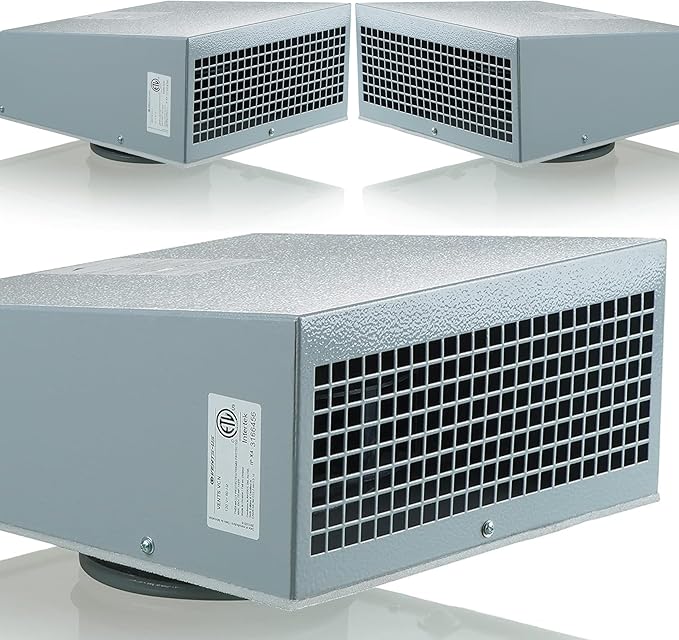 VENTS-US VCN 200 - Wall Mounted Outdoor Exhaust Ventilation Fan Compatible with 8 Inch Diameter Duct - 306 CFM