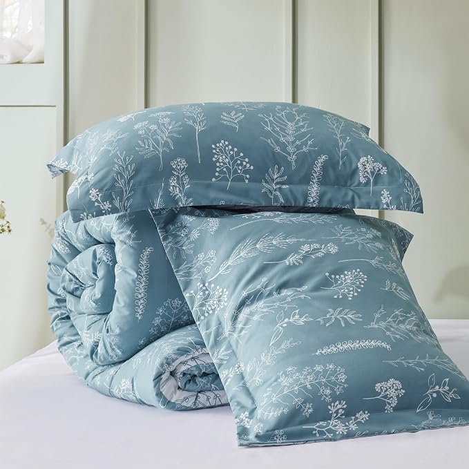 Bedsure Mineral Blue Queen Comforter Set - Image 7