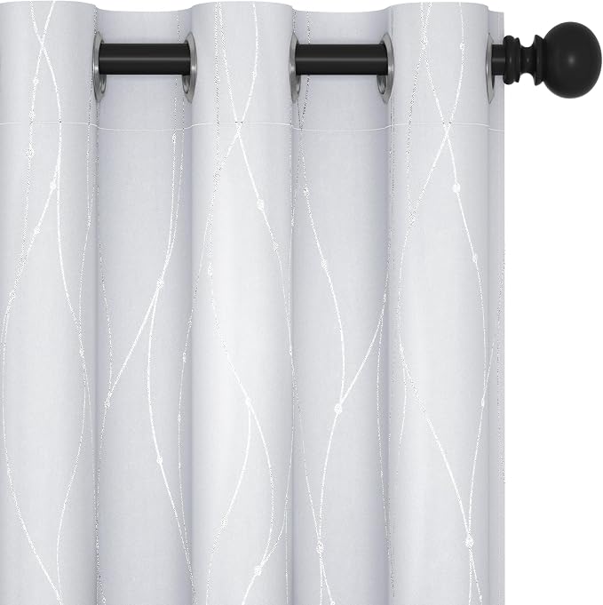 Deconovo Living Room Curtains 63 Inches Long, Thermal Insulated, Room Darkening by Unknown