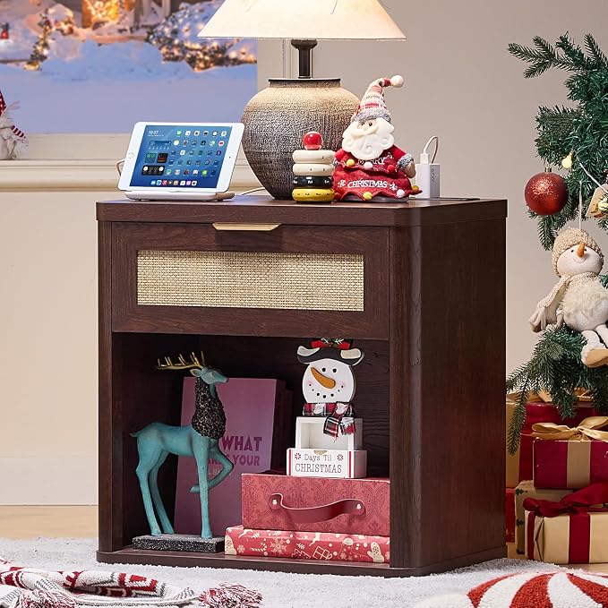 LEYAOYAO Rattan 23" Nightstands by LEYAOYAO-Findtheshiningpointofyourideallife%EF%BC%81