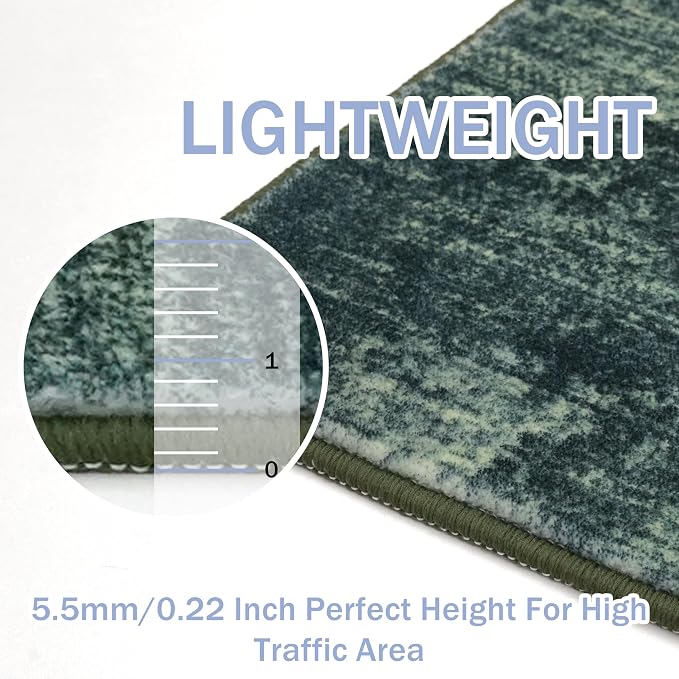 Abstract Area Rugs 9x12 Ft Washable Large Rugs - Image 5