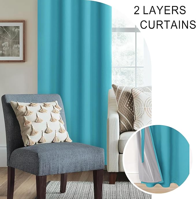 XWZO Full Shading Blackout Curtains - Image 5
