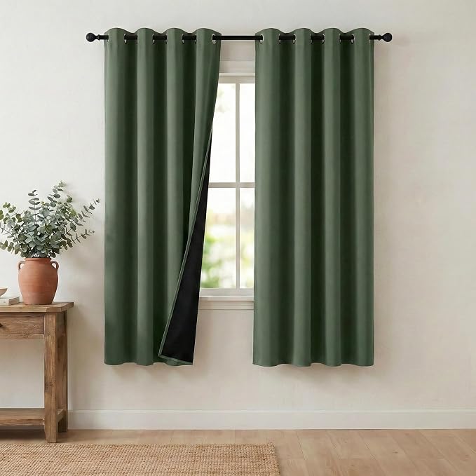 NICETOWN Greyish Green Blackout Curtains by NICETOWN
