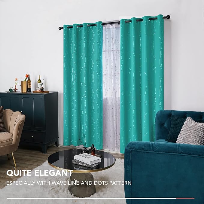 Deconovo Living Room Curtains 45 Inches Long, Thermal Insulated, Room Darkening - Image 4