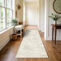 Latte&Fog Washable Hallway Runner Rug 2x6 Non Slip Ivory Rugs by LatteFog