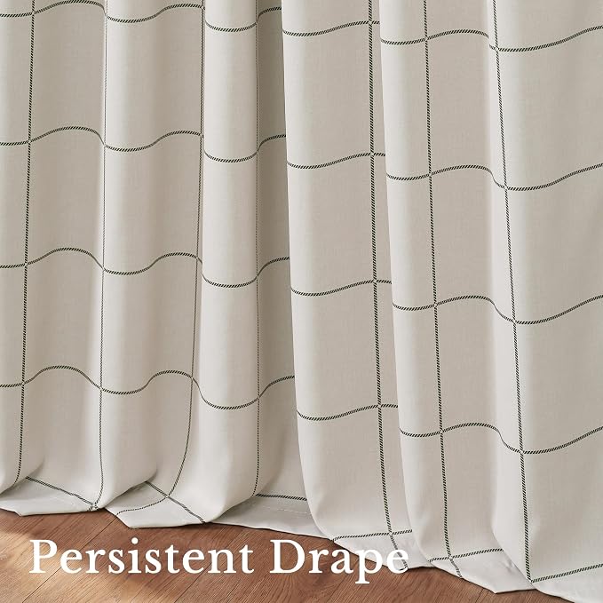 NICETOWN 100% Blackout Forest Green Plaid Curtains, 2 Panels | Rod Pocket & - Image 5