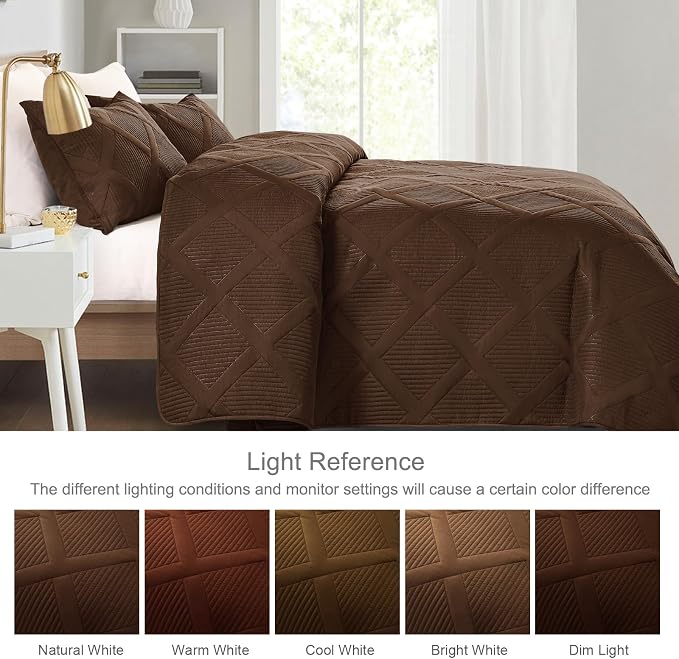 Exclusivo Mezcla California King Size Quilt, Modern Striped Pattern, - Image 3