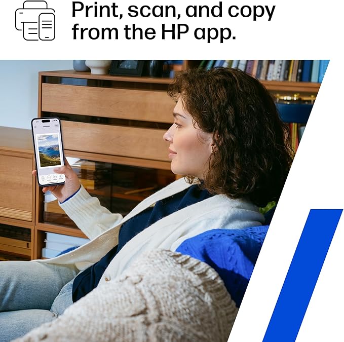 HP Smart Tank 5000 Wireless All-in-One Ink Tank Printer, Scanner, Copier with 2 Years of Ink Included, Best-for-Home, Cartridge-Free, Refillable, AI-Enabled (5D1B6A)