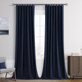 Joywell 100% Blackout Extra Long Linen Curtains 120 Inches Long by Joywell